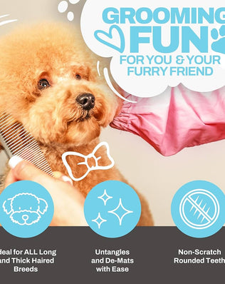 The Doodle Brush Dog Combs for Grooming Matting, Metal Comb For Dogs