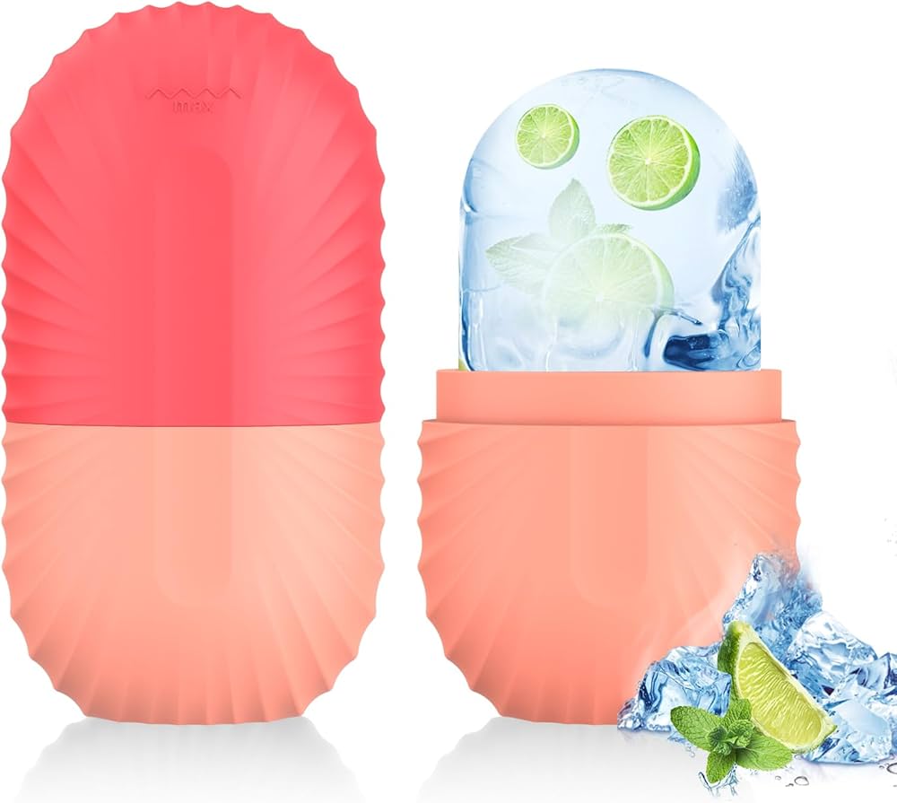 Ice Roller for Face and Eye, Silicone Ice Facial Roller Ice Holder, Face Ice Mold