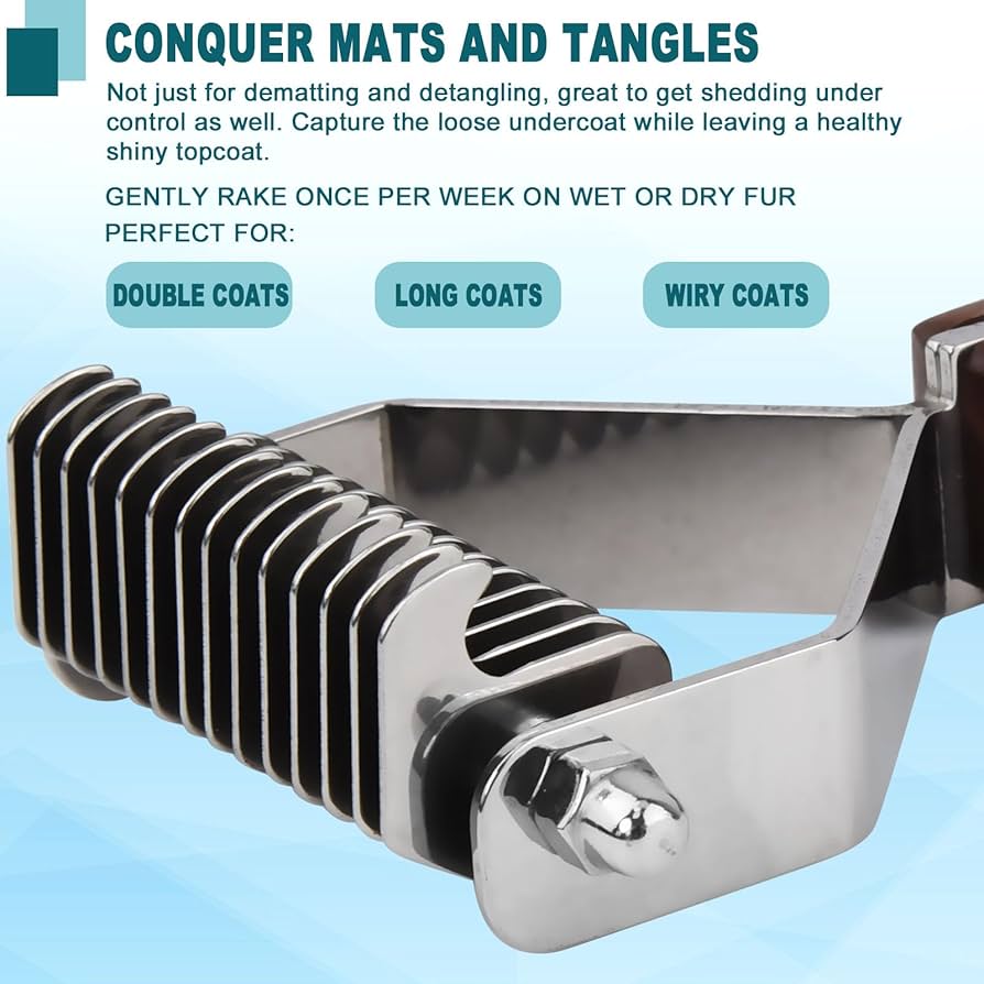 Undercoat rake dog grooming comb, dog brushes for Shedding Stripping Brush Pet