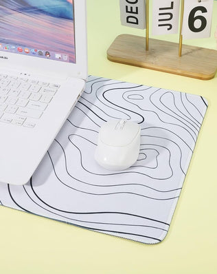 Large Problems Solved topographic contour gaming mouse pad with extended XL surface, featuring detailed terrain design for precision gaming.