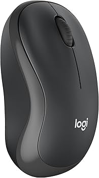 Problems Solved Logitech M240 Silent Bluetooth wireless mouse, compact and portable with smooth tracking on a neutral background.
