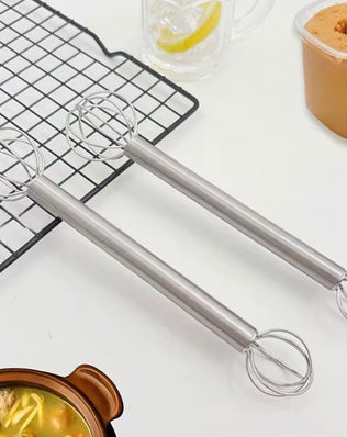 Problems Solved Measurement Muddler Miso LS1500, a stainless steel muddler with measurement markings, used for mixing cocktails.