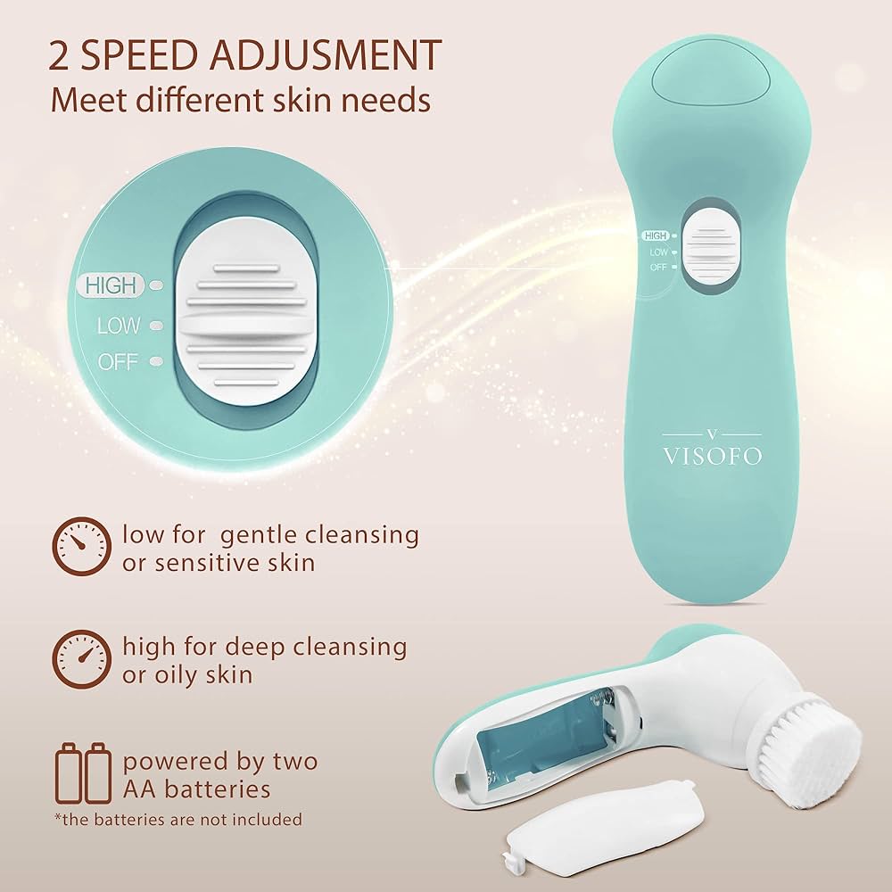 Facial Cleansing Brush Face Scrubber Exfoliating Cleaning Skin Care Cleanser