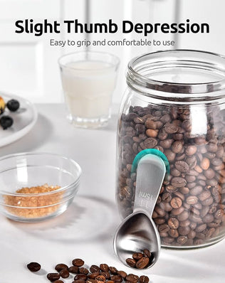 U-Taste 18/8 Stainless Steel Coffee Scoop 15ml Metal Measuring Spoon with Handle