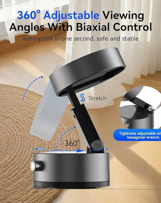 Problems Solved vacuum magnetic suction phone holder with 360° rotatable mount and strong suction cup for car or desk.