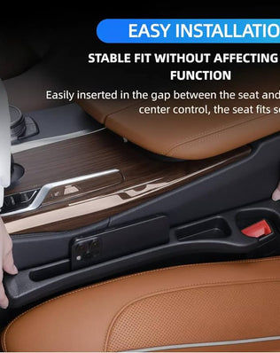 2 Pack Car Seat Gap Organiser, Seat Gap Filler for Cars, SUVs and Trucks