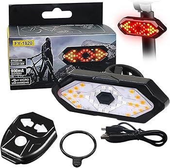 Ultra Bright Smart Bike Tail Light, USB Rechargeable Brake Sensing Bicycle Light