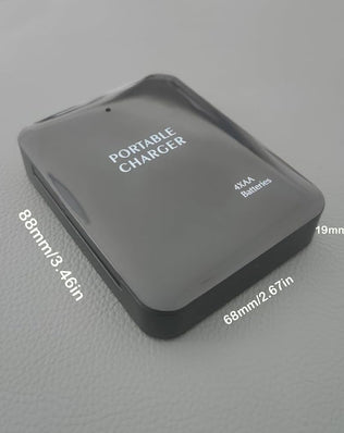 Problems Solved portable battery operated power bank with charger, emergency backup for smartphones and devices.