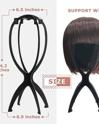 Wig Stand, Wig Head for Short Wigs, 2 Pack