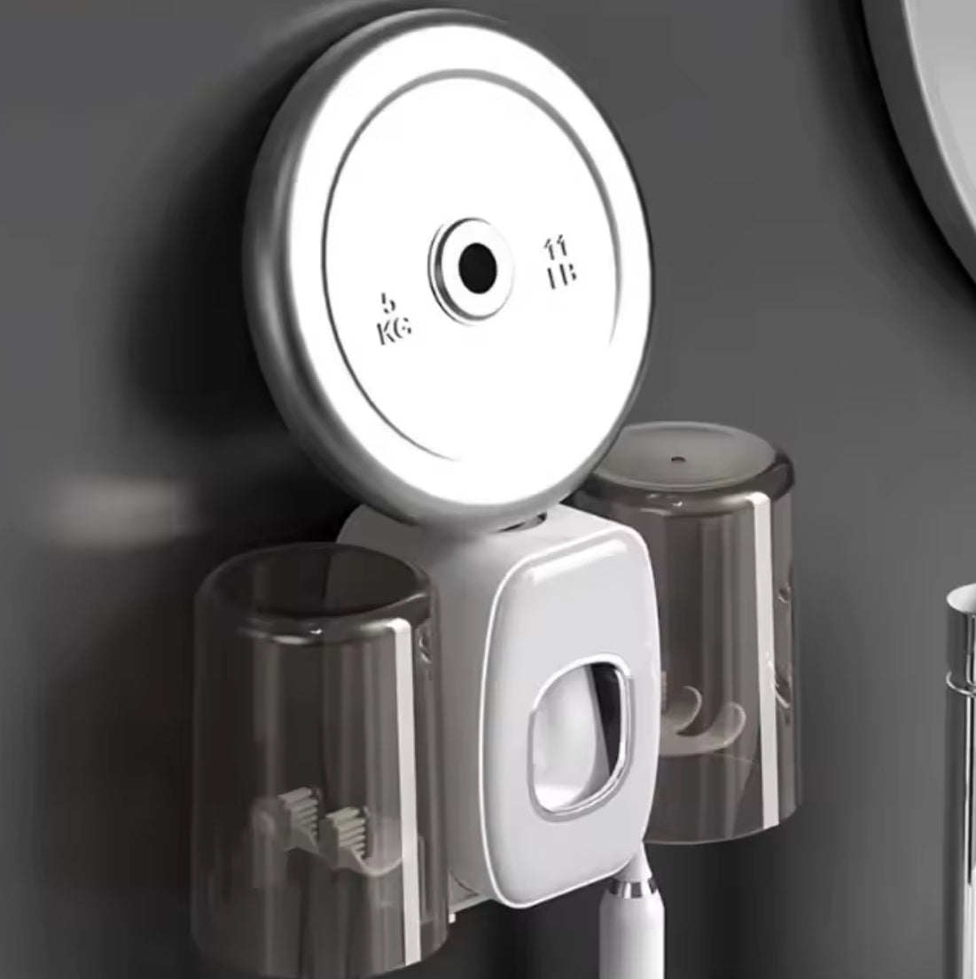 Toothbrush Holder With Cup Holder Toothpaste Dispenser Without Drilling - Problems Solved