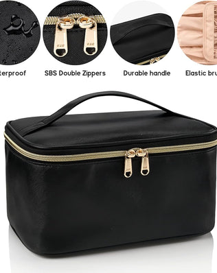 Makeup Bag, Portable Cosmetic Bag, Travel Makeup Case Organiser