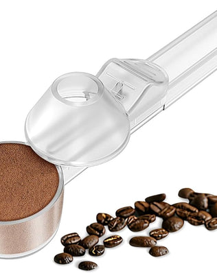 Coffee Scoop & Funnel for Reusable Cup Refillable Coffee Pods, Coffee Measuring