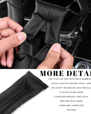 2 Piece Car Seat Gap Plug, Car Seat Gap Filler, Gap Filler Car Gap, Black, 46 x 7 cm