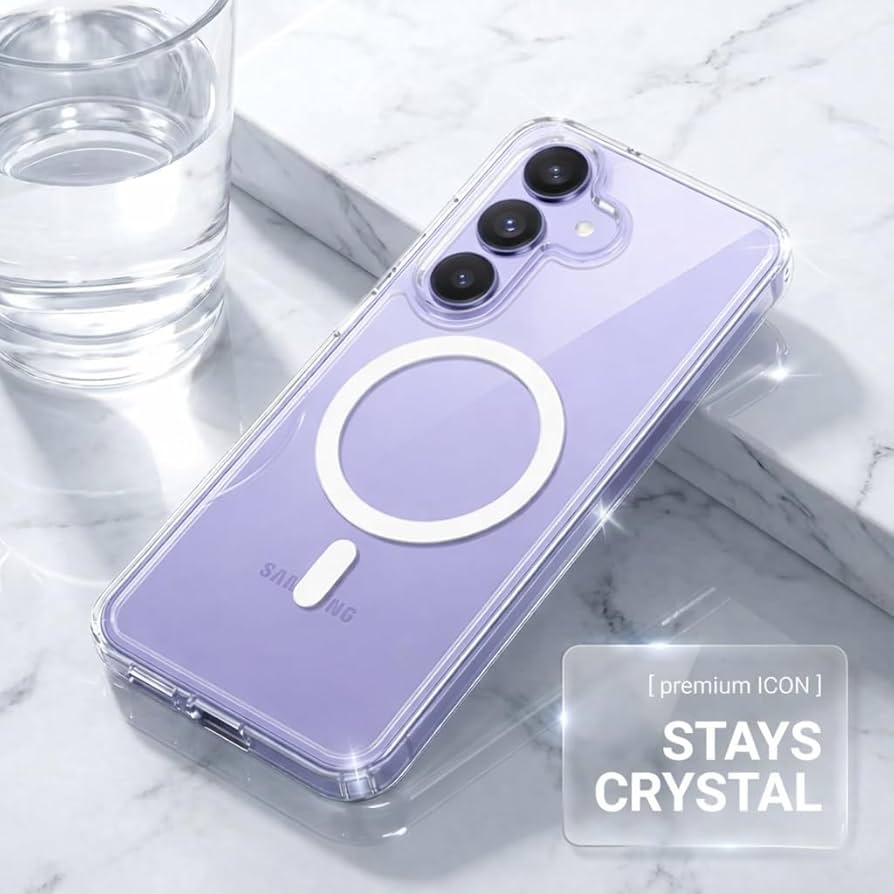 For Samsung Galaxy S24 Case Clear [Compatible with MagSafe] [Non-Yellowing]