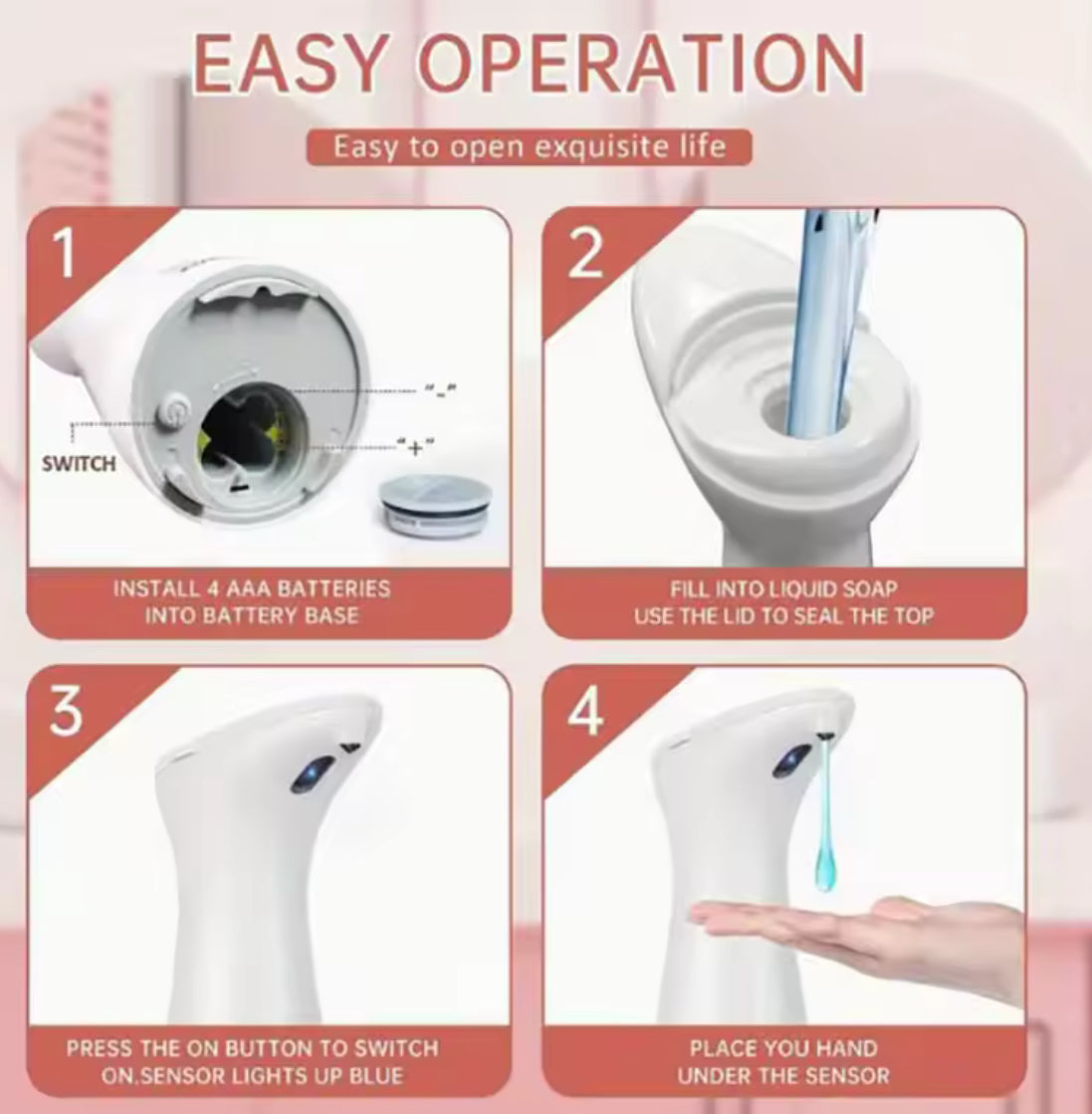 Automatic Touchless Soap & Sanitizer Dispenser - Problems Solved
