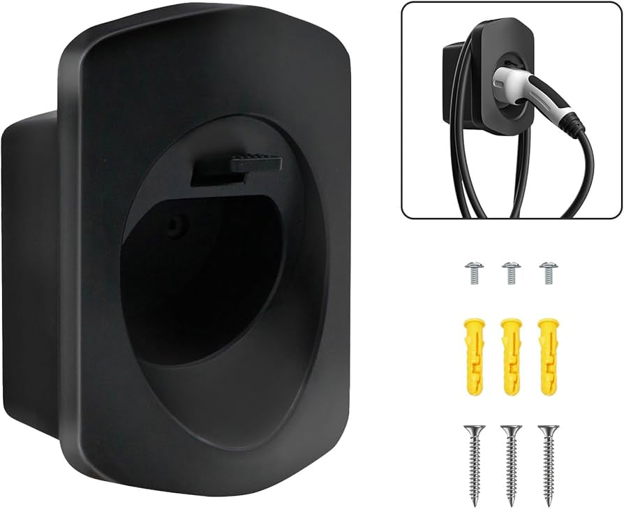 Wall Mount Charging Cable Type ABS Holder for Electric Car with IEC 62196-2 Plug