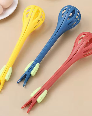 Multifunctional Egg Beater Whisk Milk Pasta Tongs Food Clips Mixer Manual Stirrer - Problems Solved