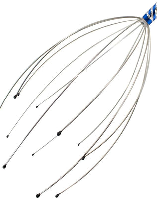 Scalp Scratcher with Tipped Fingers, Handheld Relaxing Therapeutic Tingler