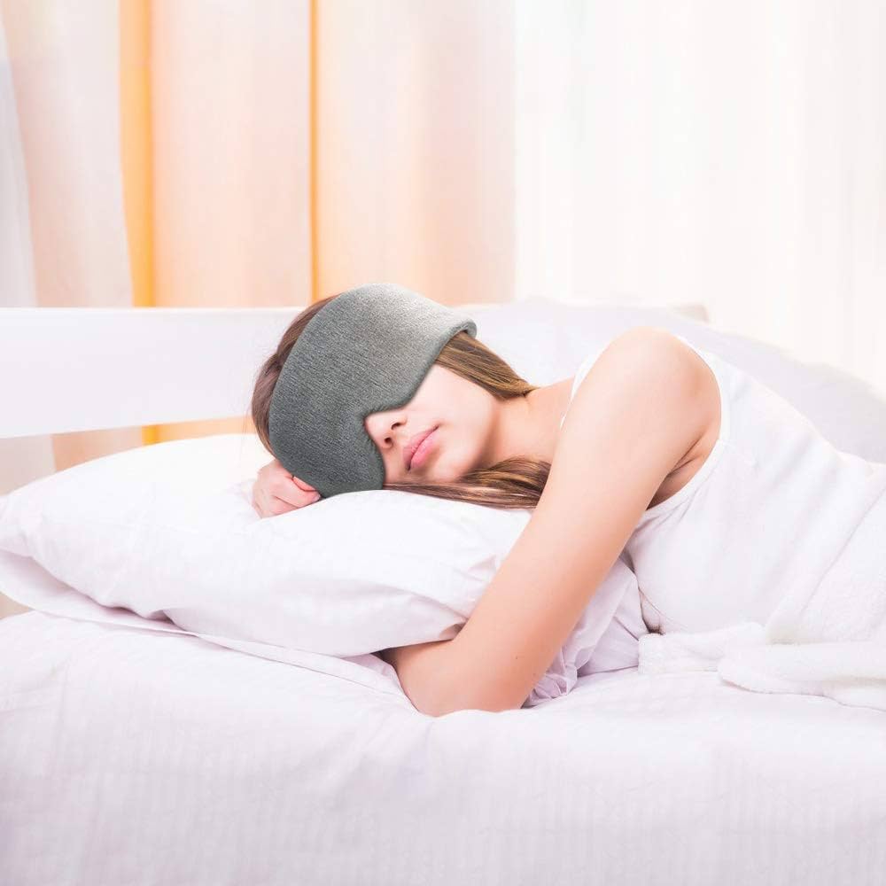 Handmade Cotton Sleep Mask, New Upgrade Light Blocking Sleeping Eye Mask Soft