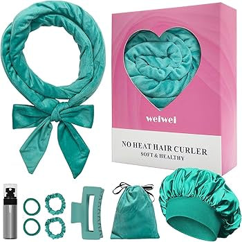 Heatless Curlers Headband, Heatless Overnight Curls Hair Curlers No Heat, 70"