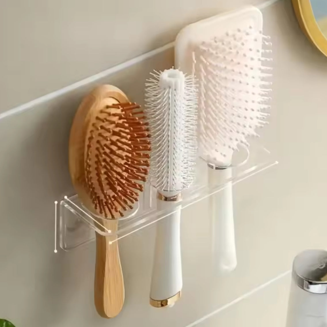 Acrylic Comb Holder Organizer Storage Shelf Clear Transparent - Problems Solved