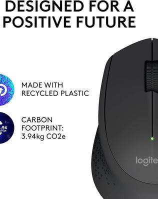 Problems Solved Logitech M280 wireless mouse with 2.4 GHz USB nano receiver and 1000 DPI optical sensor on a desk.