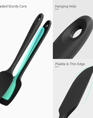 Silicone Spatula Set of 4: 315°C Heat-Resistant Flexible
