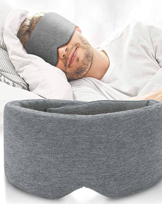 Handmade Cotton Sleep Mask, New Upgrade Light Blocking Sleeping Eye Mask Soft