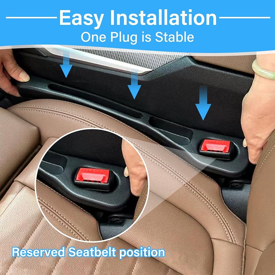 2PCS Vehicle Mounted Gap Leak Proof Filling Strip, Car Seat Gap Filler Organiser