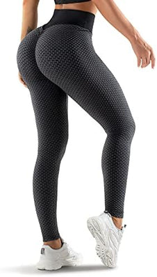 Problems Solved women's high waisted gym leggings with tummy control and butt lift design, featuring a stretchy, fitted fabric.