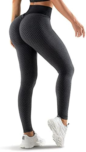 Problems Solved women's high waisted gym leggings with tummy control and butt lift design, featuring a stretchy, fitted fabric.