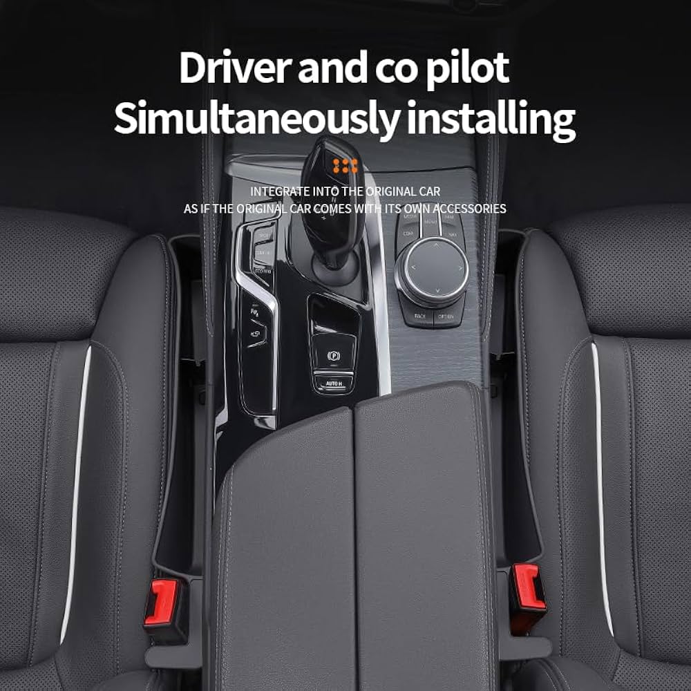 Car Seat Gap Filler, Seat Gap Organizer with Phone Holder, Car Seat Accessories