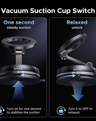 Problems Solved UGREEN MagSafe Car Mount with suction cup and 360° rotation, magnetic phone holder for secure car dashboard use.