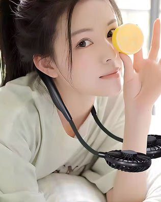 Portable Dual-Head Neck Fan with 3-Speed Adjustment - Problems Solved