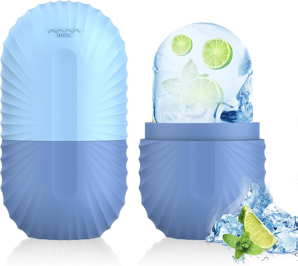 Ice Roller for Face and Eye, Silicone Ice Facial Roller Ice Holder, Face Ice Mold