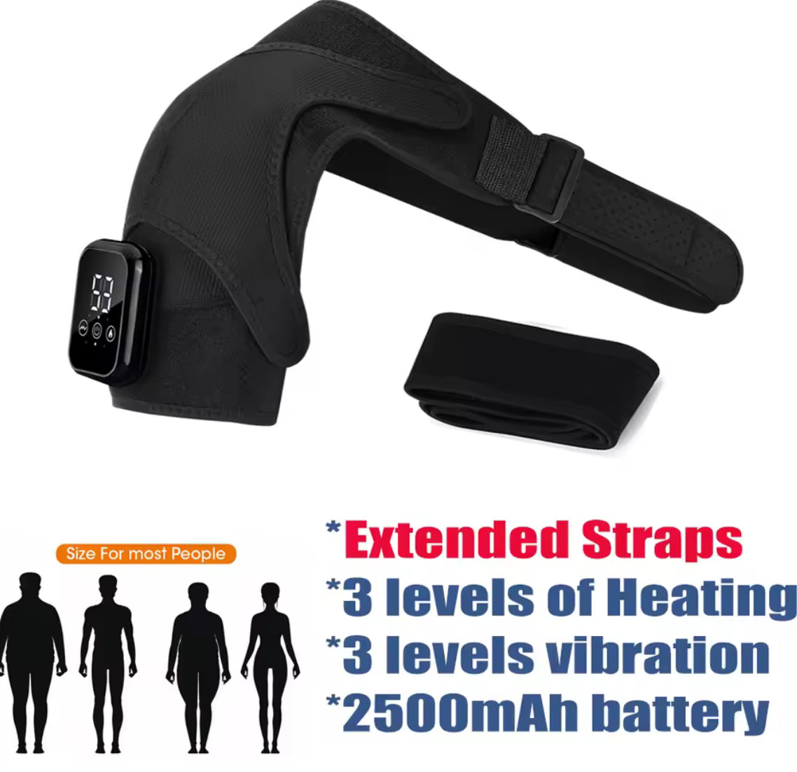 Wireless Shoulder Massager Pad Wrap APP-Controlled - Problems Solved