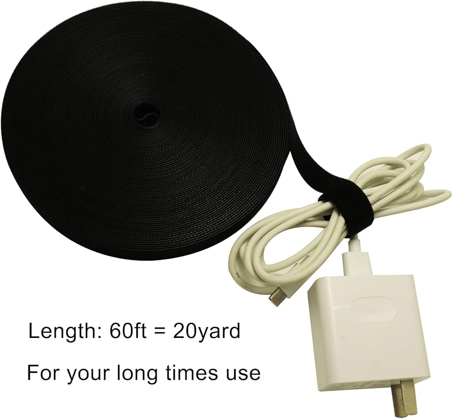 Double Sided Roll, Self-Gripping Reusable Fastening Cable Ties Cut to Length