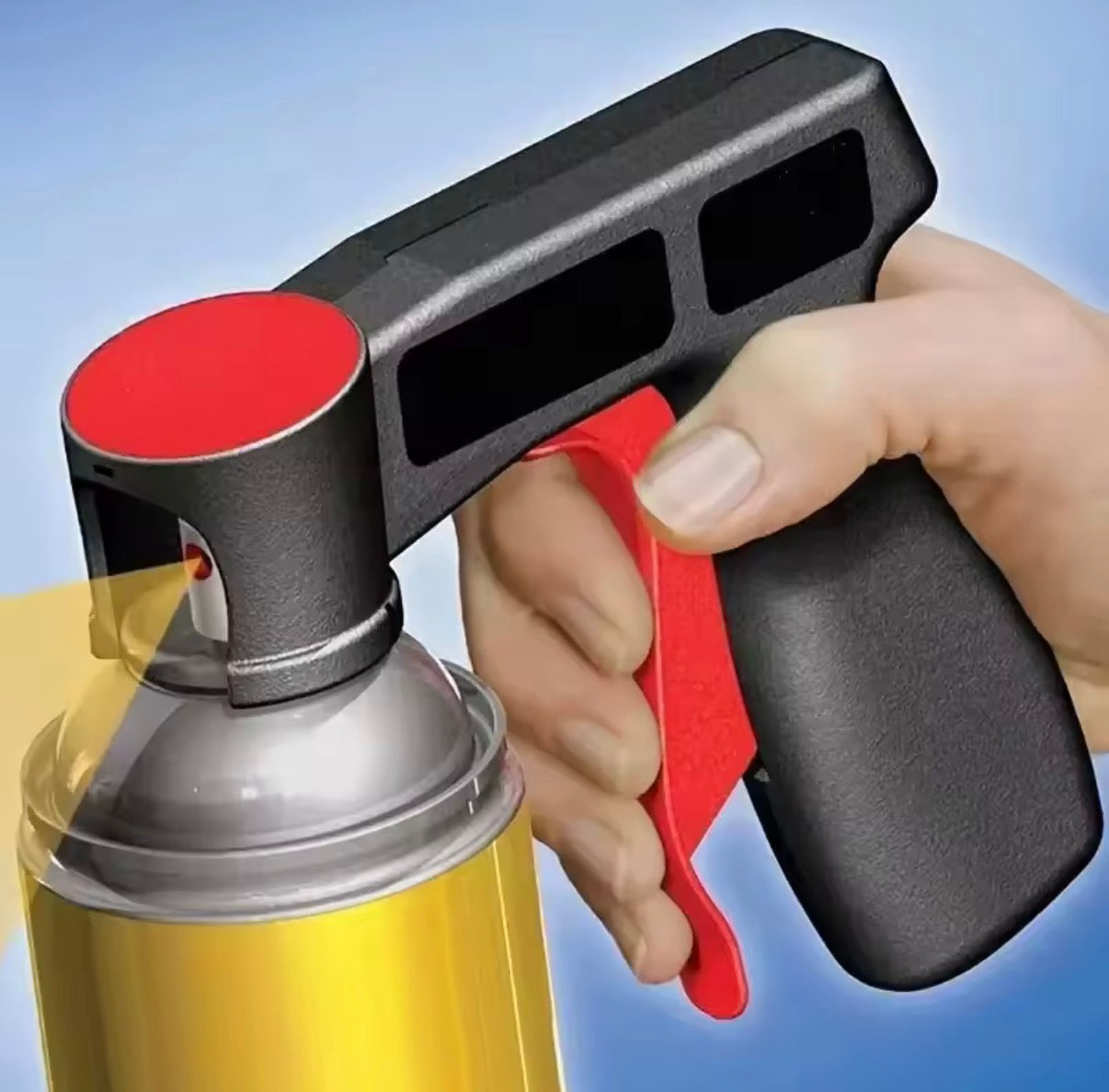 1 Pcs Plastic Portable Spray Paint Handle, Universal Reusable