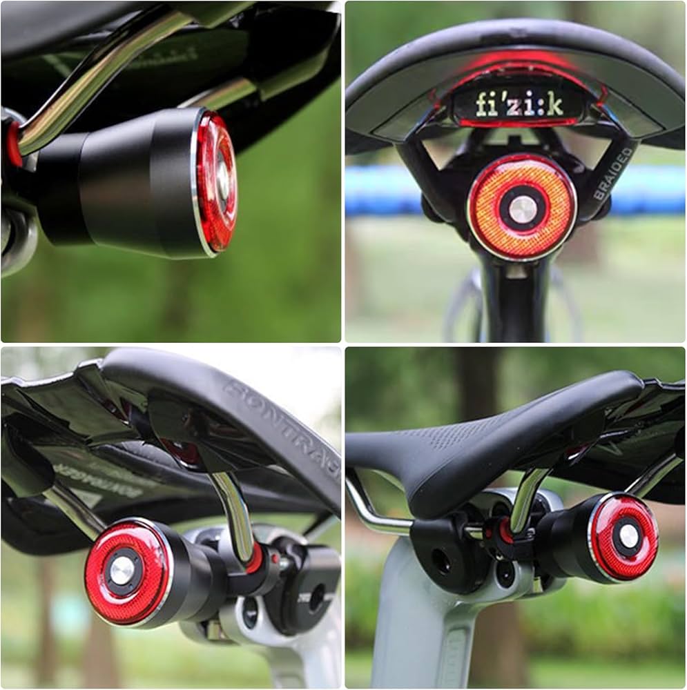 Ultra Bright Smart Bike Tail Light, USB Rechargeable Brake Sensing Bicycle Light
