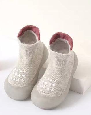 Baby Walking Sock Shoes Infant NonSlip Breathable Slippers with Soft Rubber Sole