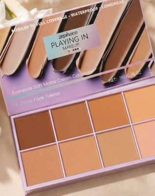 Problems Solved concealer palette with smooth texture, high coverage, natural finish, waterproof, featuring multiple shades for daily makeup.