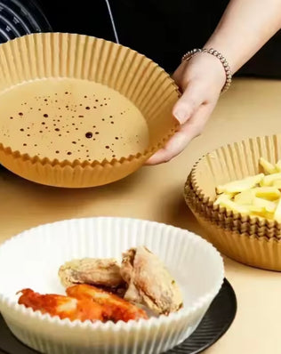 100PCS Air Fryer Disposable Paper Square Round Baking Paper - Problems Solved