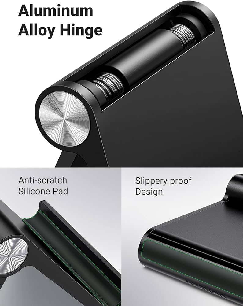 Problems Solved phone stand for desk, a mobile phone holder suitable for iPhone, featuring a sleek and stable design.