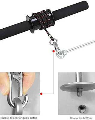 Problems Solved wrist roller for forearm strength training, featuring a sturdy handle and adjustable weight for gym wrist curls.