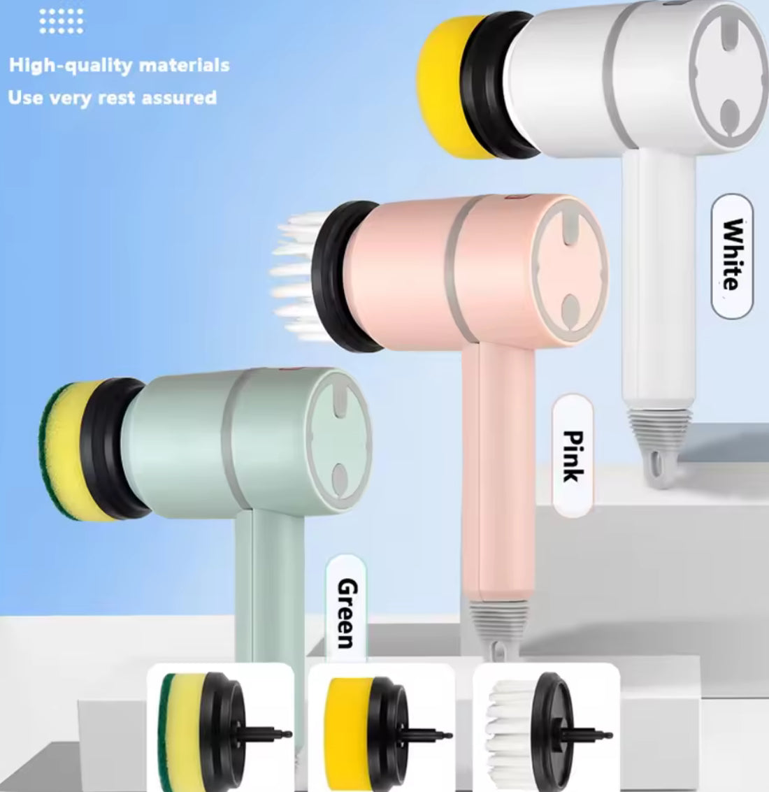 USB-Rechargeable Cordless Electric Cleaning Brush - Problems Solved