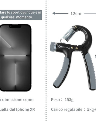 Problems Solved adjustable hand grip strengthener with 5-60 kg resistance, designed for forearm and wrist training.