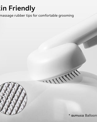 Cat Brush with Release Button, Cat Grooming Brush for Long or Semi-Short Haired Cats