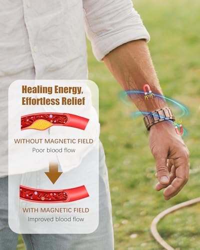 Copper magnetic bracelet for men by Problems Solved, featuring 99% pure copper and strong magnets for style and potential health benefits.