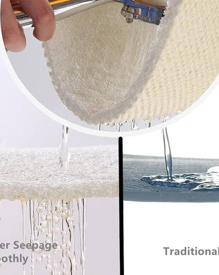 Problems Solved non-slip bath mat with loofah texture, 60x90cm, designed for inside shower safety and comfort.