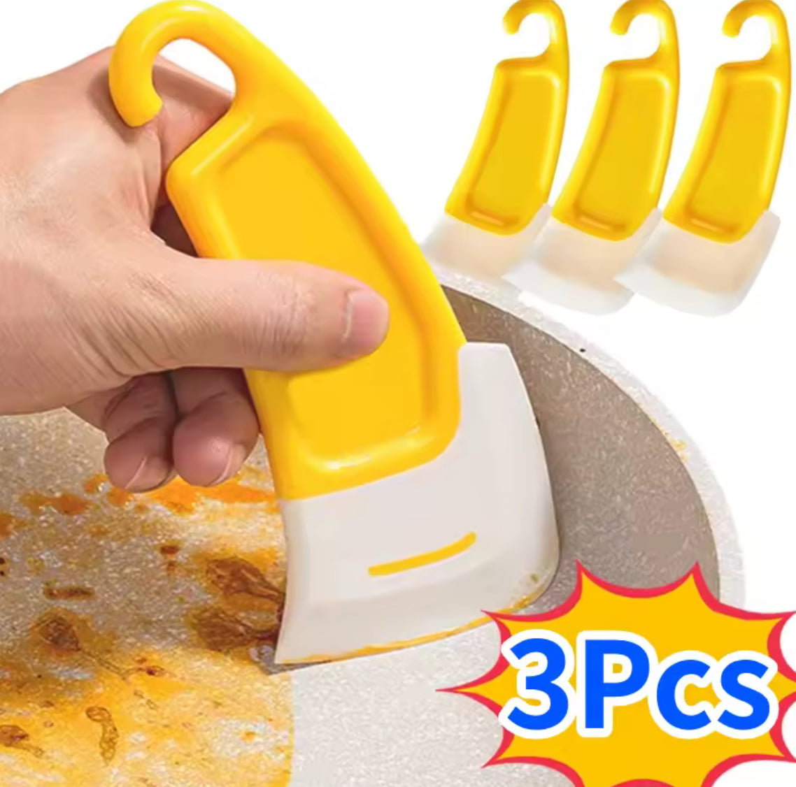 Cleaning Spatula Kitchen Scraper Soft Blade Scraper - Problems Solved